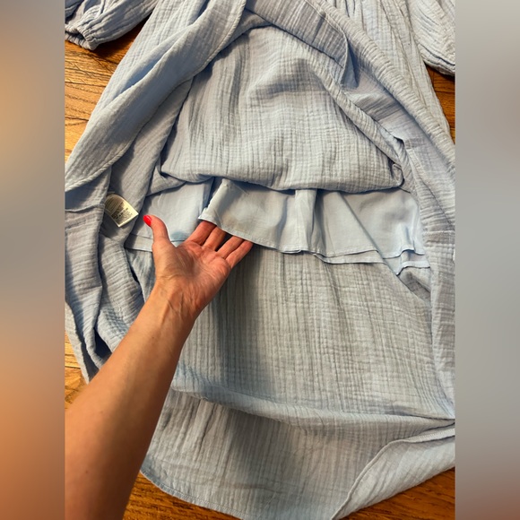 J. Crew V-neck midi dress in soft gauze - Picture 9 of 13